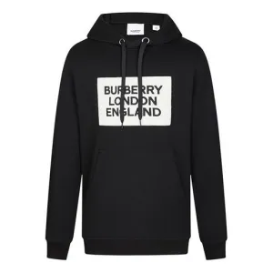 Men's Burberry Box Logo Sweatshirt Black, black