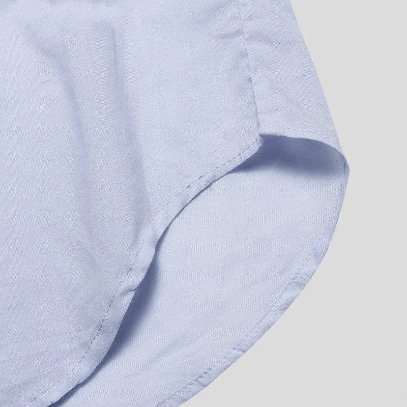 Men's Casual Cotton Solid Shirt | Plus Size