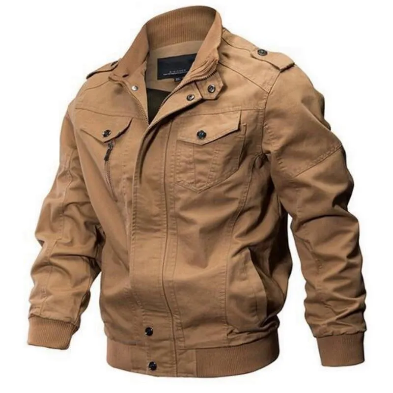 Men's Casual Denim Bomber | Plus Size