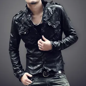 Men's Casual Genuine Leather Jacket