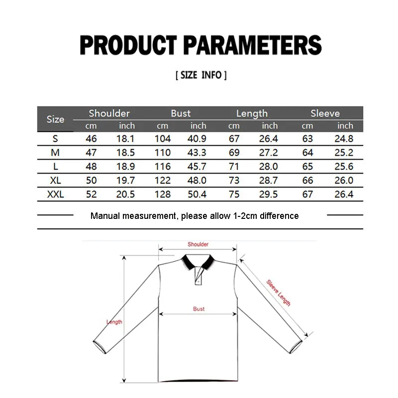 Men's Casual Long Sleeve Plaid Collar Polo Shirt with Pockets | D81