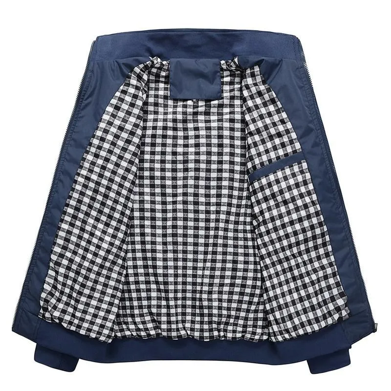 Men's Casual Loose Bomber | Plus Size