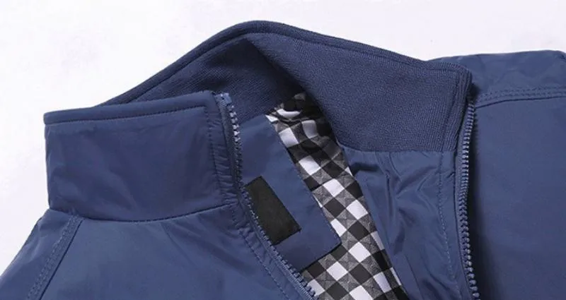 Men's Casual Loose Bomber | Plus Size