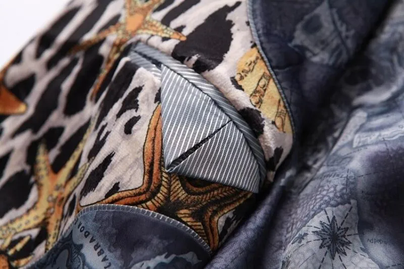 Men's Casual Slim Fit Blazer With Print | Plus Size
