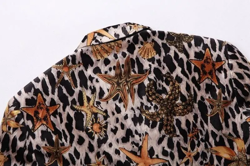 Men's Casual Slim Fit Blazer With Print | Plus Size