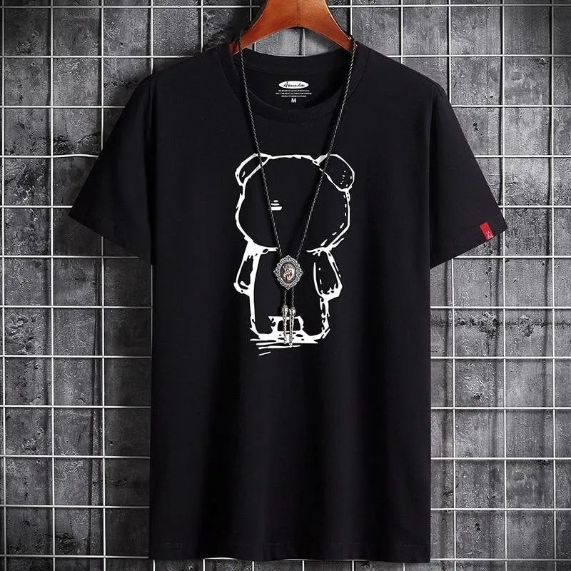 Men's Classic Anime O Neck T-shirt