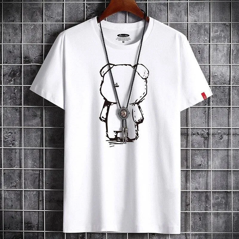 Men's Classic Anime O Neck T-shirt