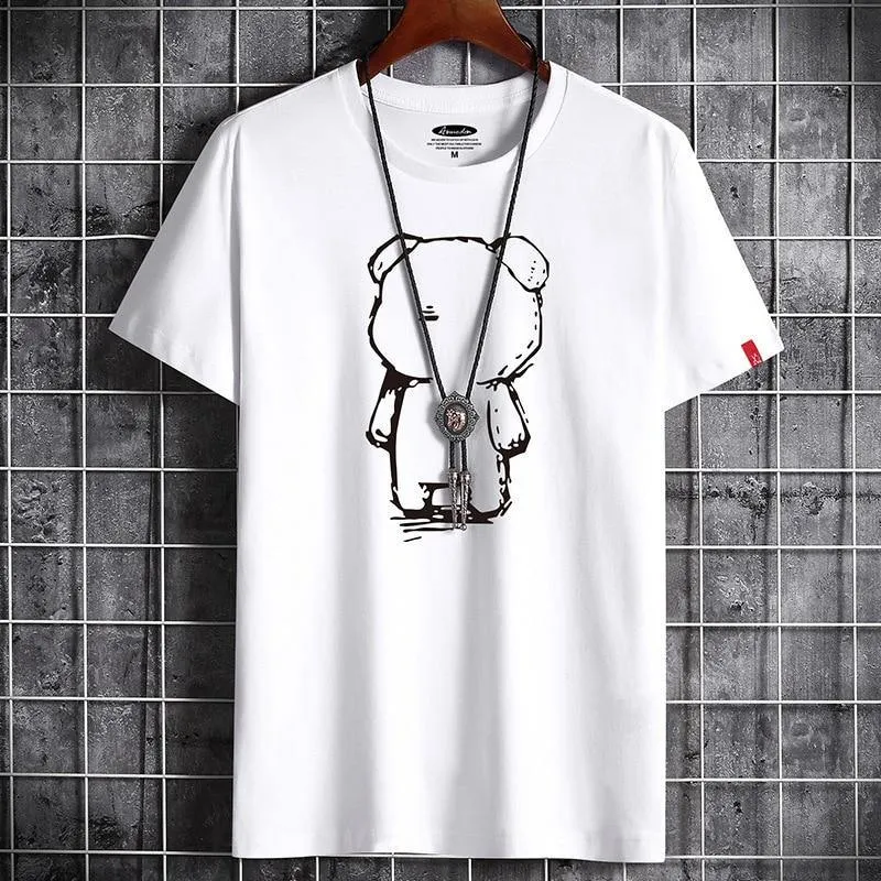 Men's Classic Anime O Neck T-shirt