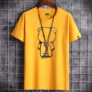 Men's Classic Anime O Neck T-shirt