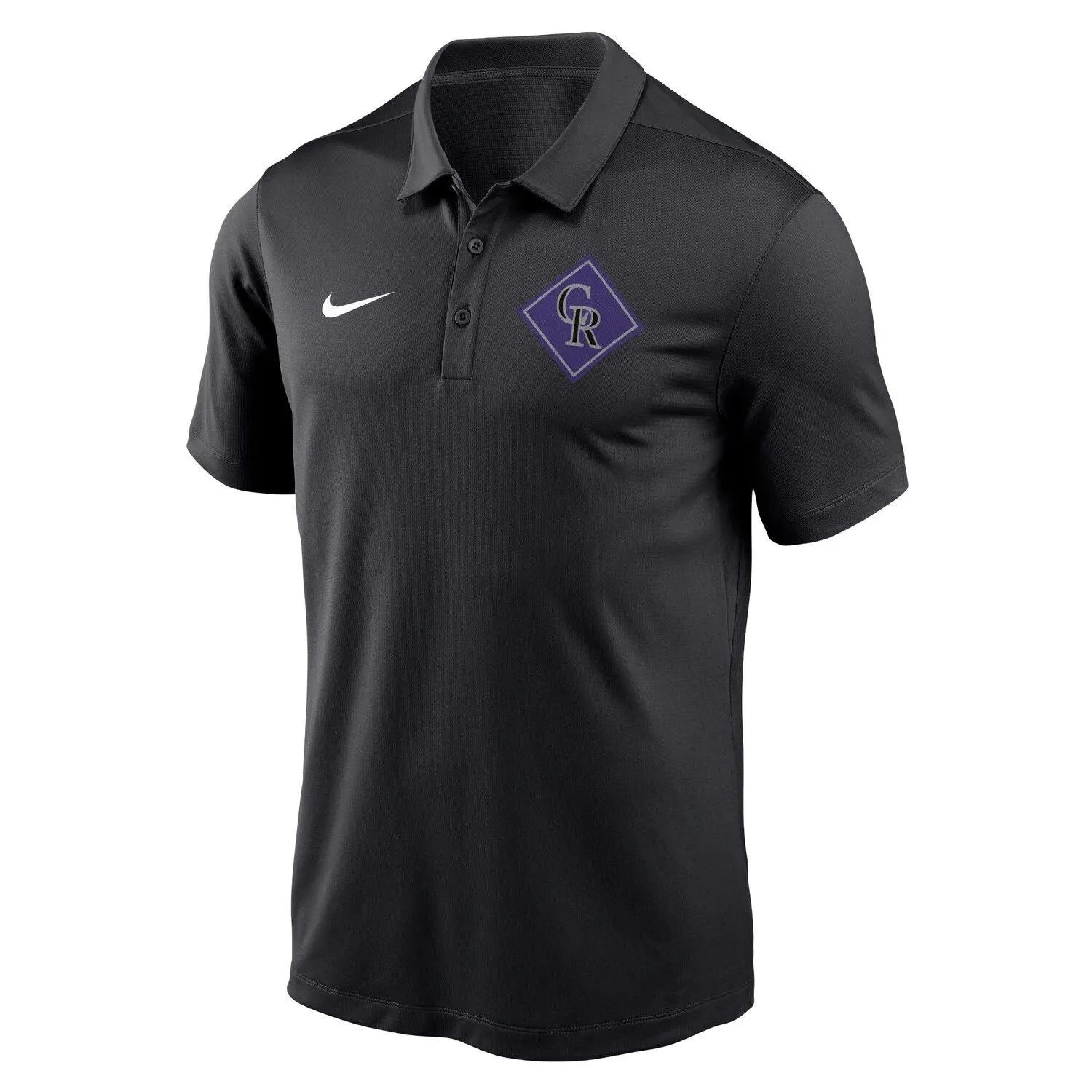 Men's Colorado Rockies Diamond Icon Franchise Performance Nike Polo in Black
