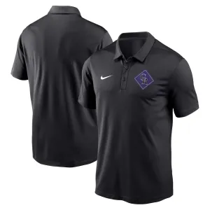 Men's Colorado Rockies Diamond Icon Franchise Performance Nike Polo in Black