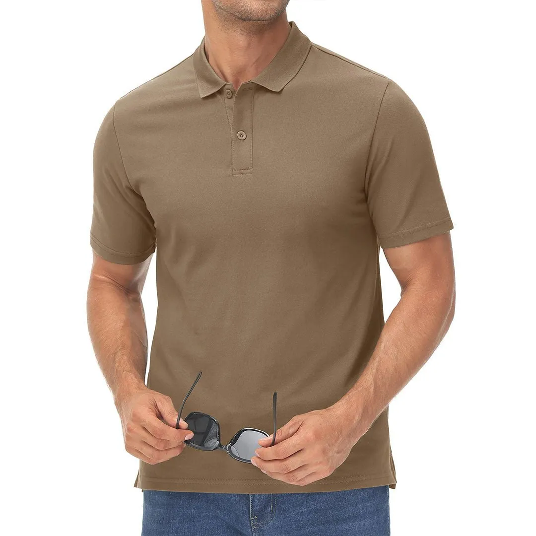 Men's Cooling Summer Casual Pique Polo T-shirts