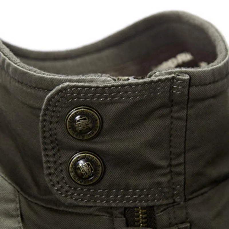Men's Cotton Tactical Jacket | Plus Size