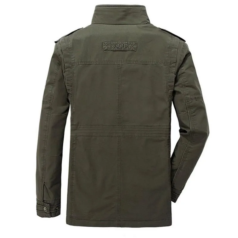 Men's Cotton Tactical Jacket | Plus Size