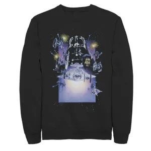 Men's Darth Vader Emperor Palpatine Galaxy Star Wars Poster Sweatshirt