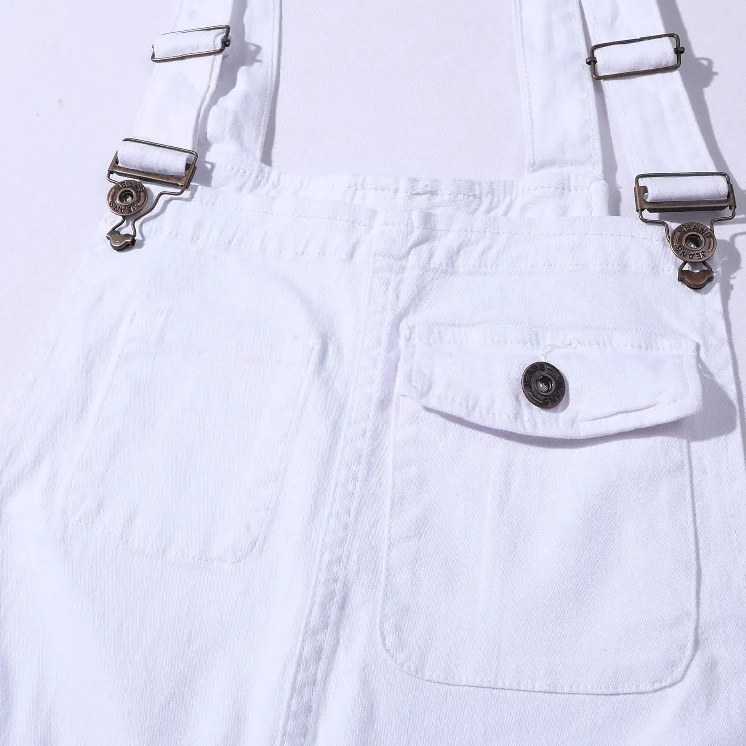 Mens Denim Bib Overalls Jumpsuits Jeans Suspender Pants Adjustable Strap
