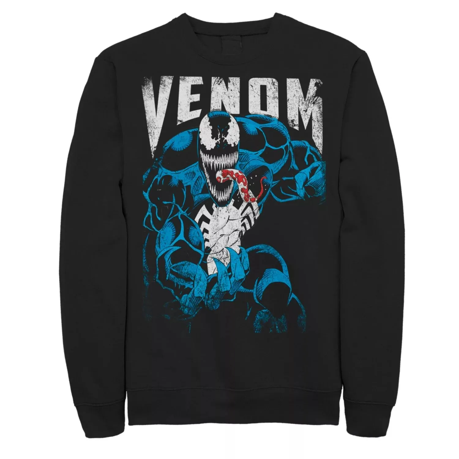 Men's Distressed Venom Marvel Sweatshirt