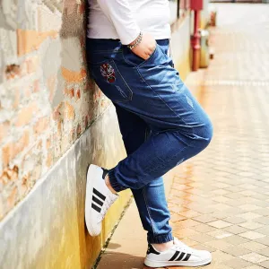 Men's Elastic Jeans | Plus Size