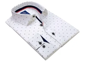 MEN'S EUROPEAN FITTED SHIRT LONG SLEEVES | WHITE | B27