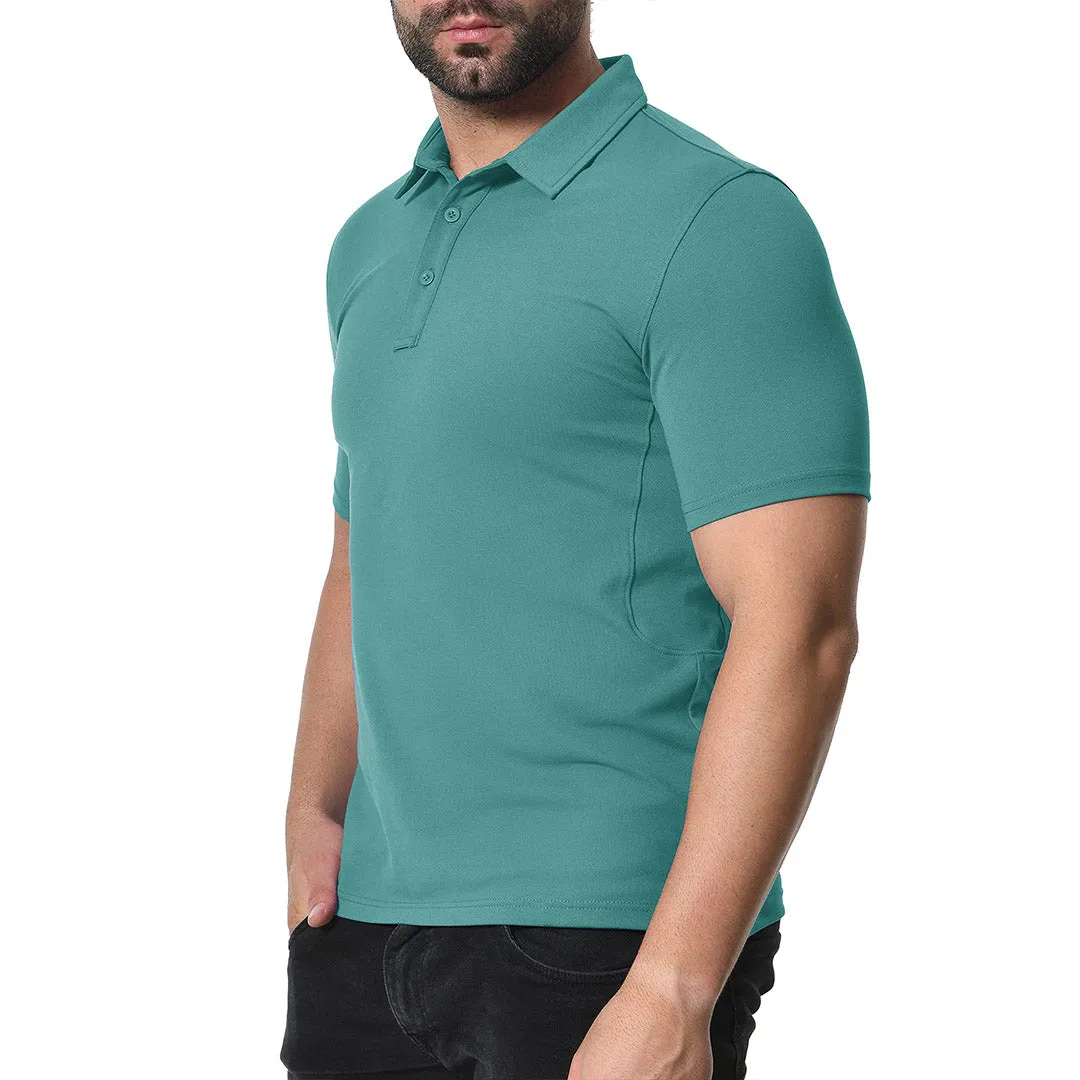 Men's Golf Tennis Casual Outdoor Summer Polo Collared Shirt