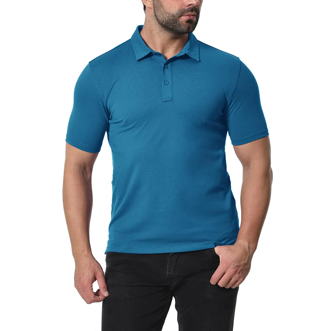 Men's Golf Tennis Casual Outdoor Summer Polo Collared Shirt