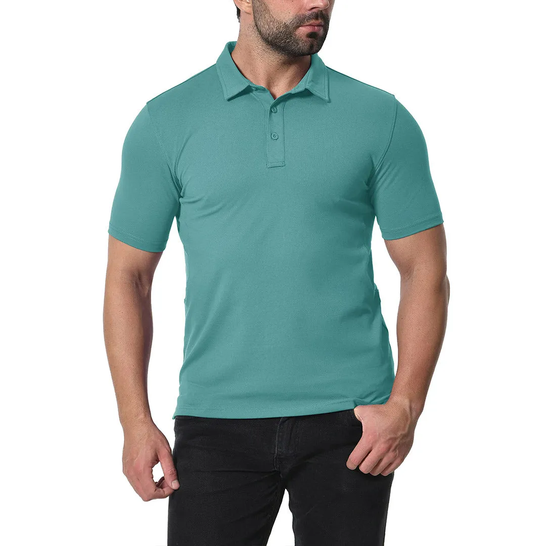 Men's Golf Tennis Casual Outdoor Summer Polo Collared Shirt