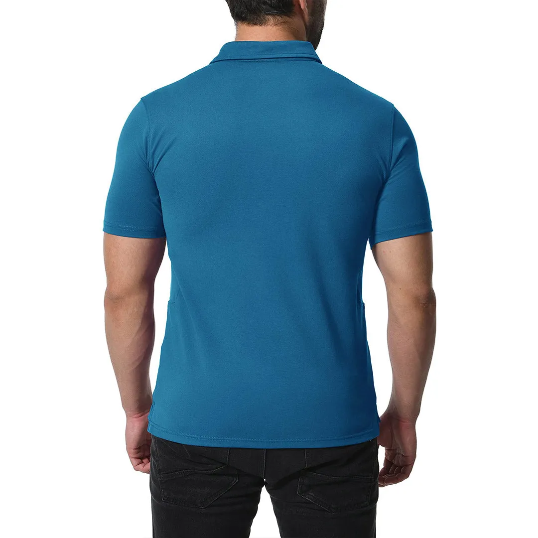 Men's Golf Tennis Casual Outdoor Summer Polo Collared Shirt