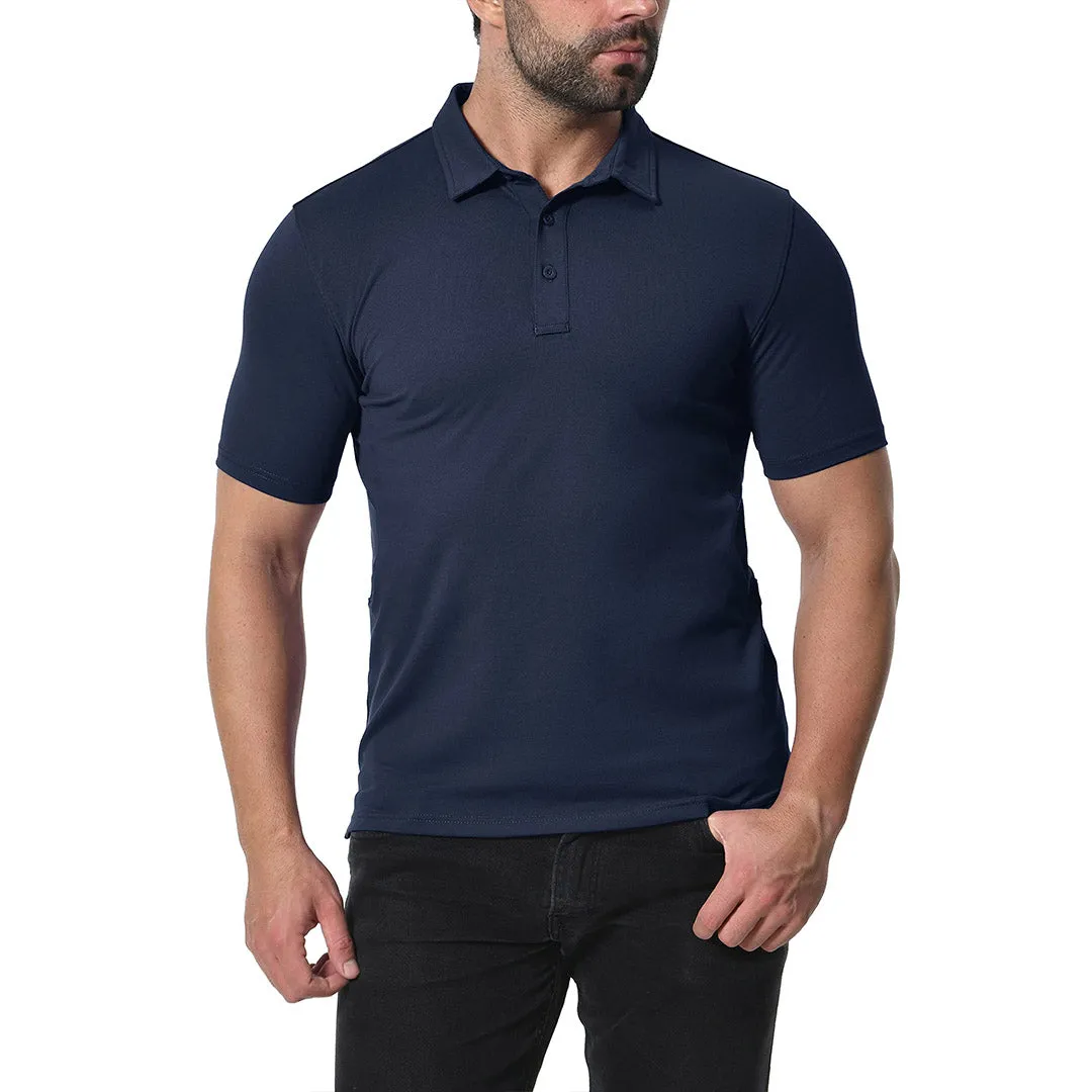 Men's Golf Tennis Casual Outdoor Summer Polo Collared Shirt