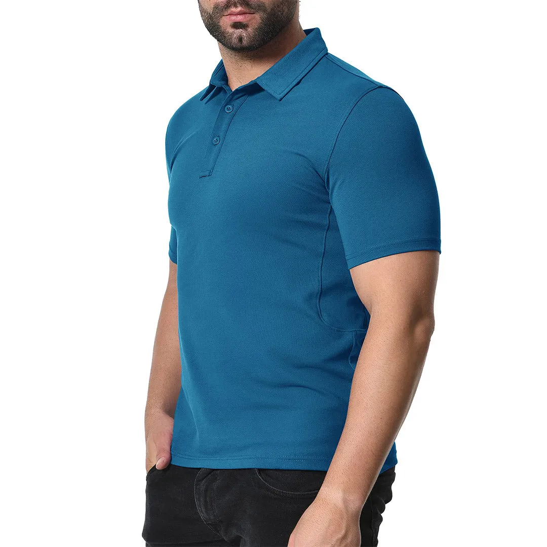 Men's Golf Tennis Casual Outdoor Summer Polo Collared Shirt