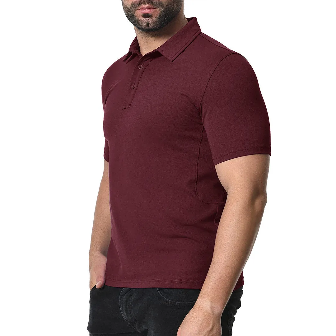 Men's Golf Tennis Casual Outdoor Summer Polo Collared Shirt