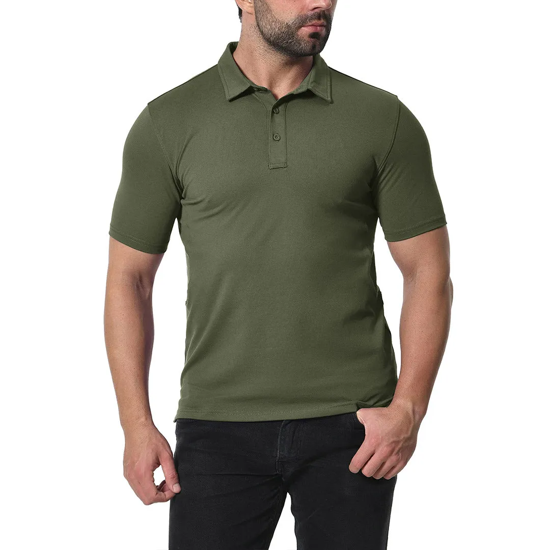 Men's Golf Tennis Casual Outdoor Summer Polo Collared Shirt