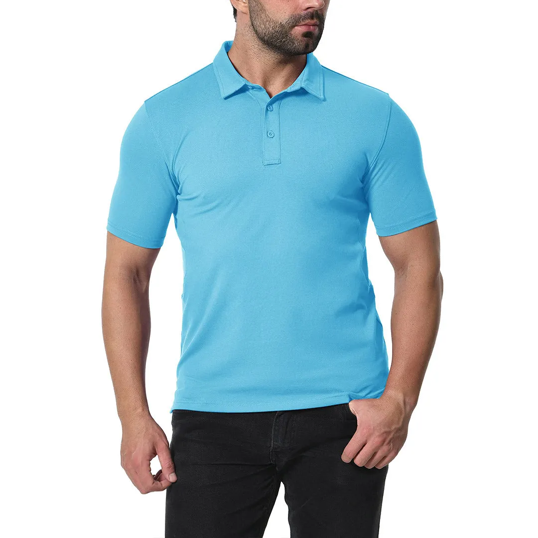 Men's Golf Tennis Casual Outdoor Summer Polo Collared Shirt