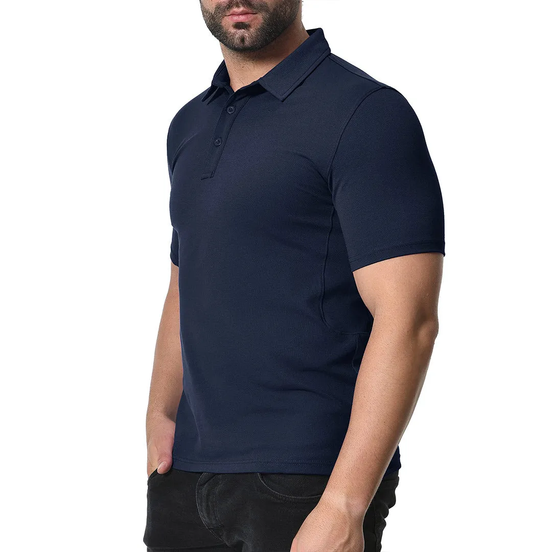 Men's Golf Tennis Casual Outdoor Summer Polo Collared Shirt