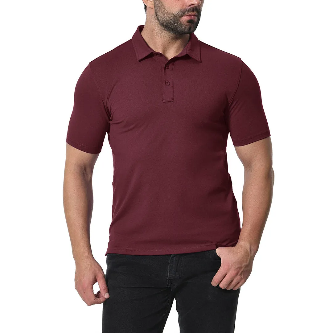 Men's Golf Tennis Casual Outdoor Summer Polo Collared Shirt