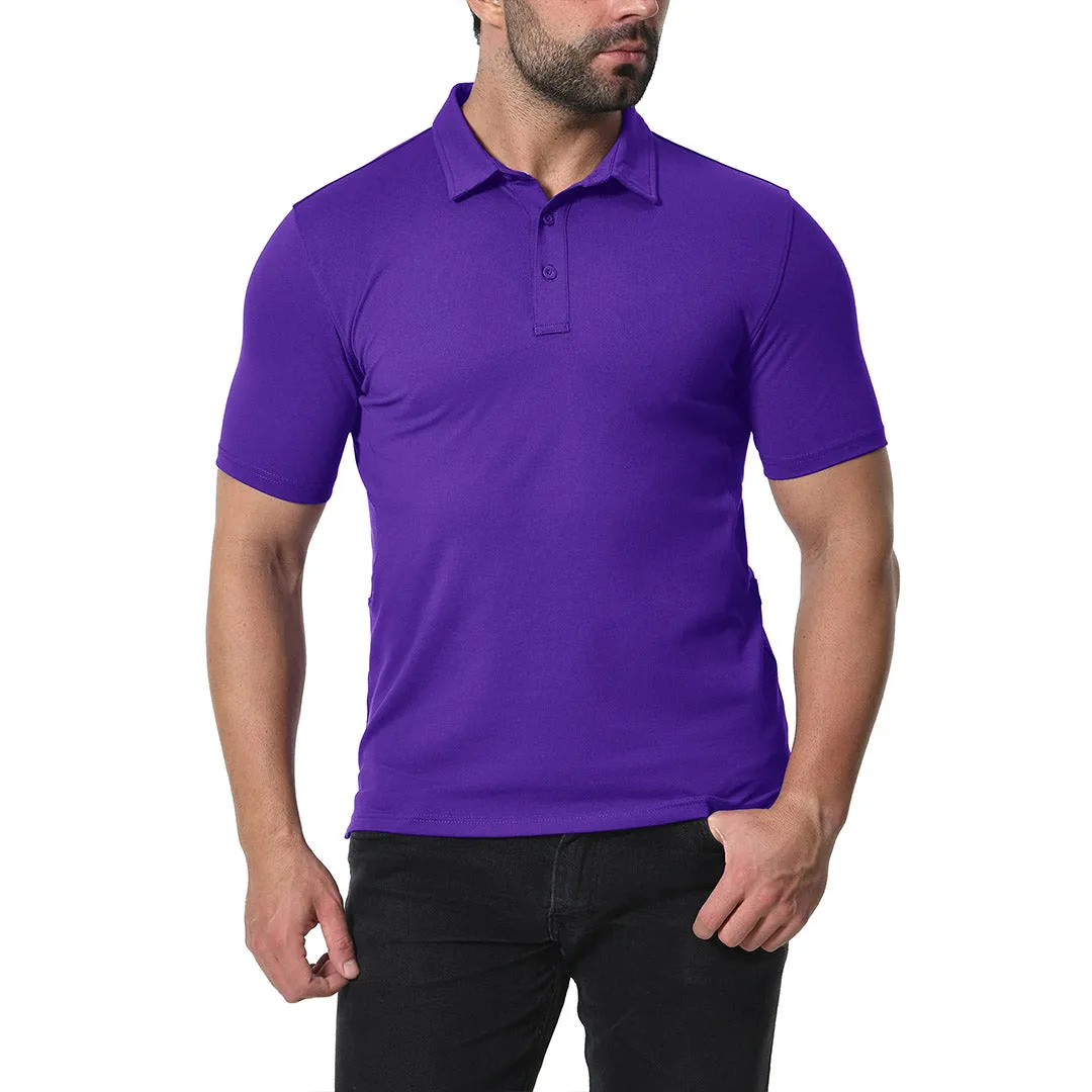 Men's Golf Tennis Casual Outdoor Summer Polo Collared Shirt