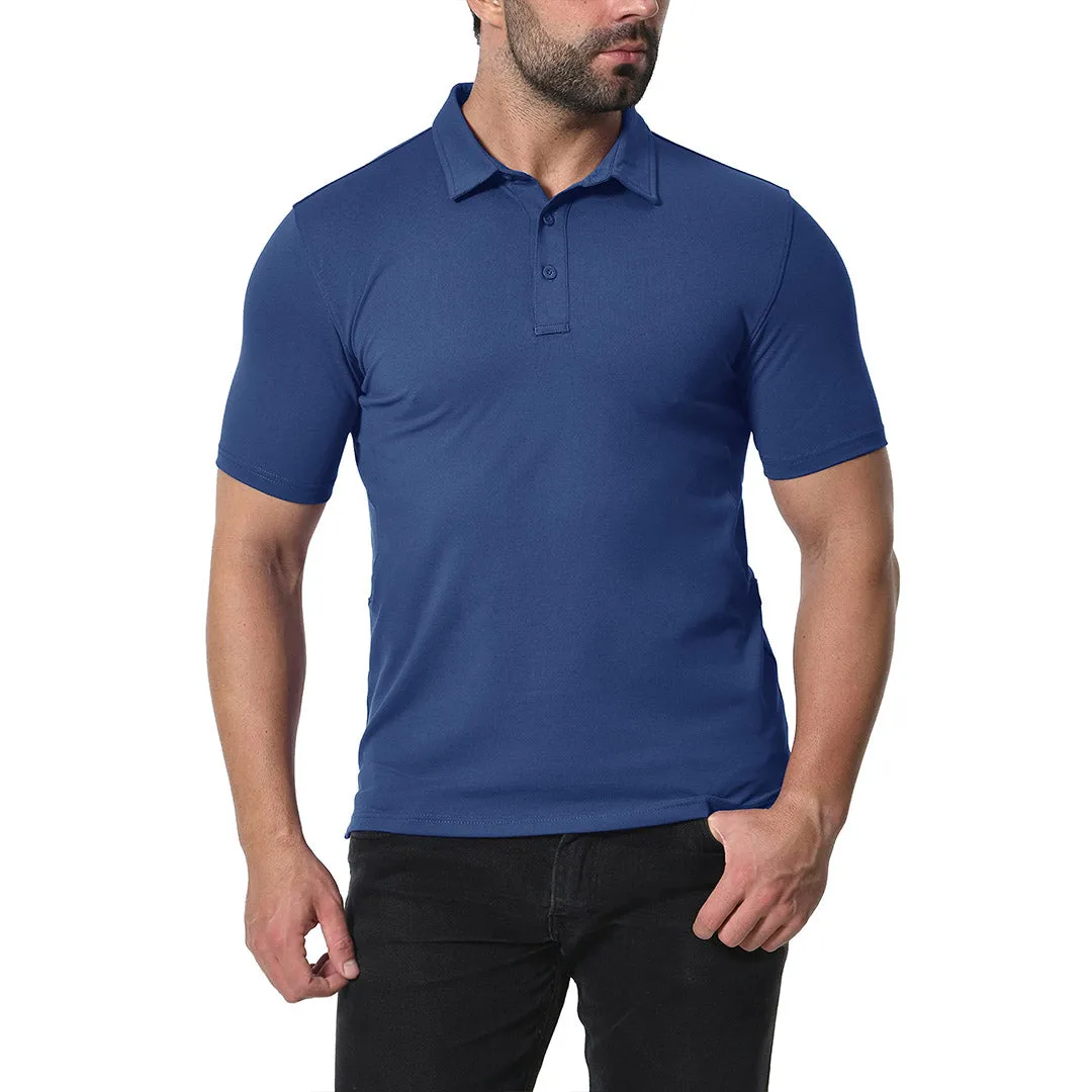 Men's Golf Tennis Casual Outdoor Summer Polo Collared Shirt