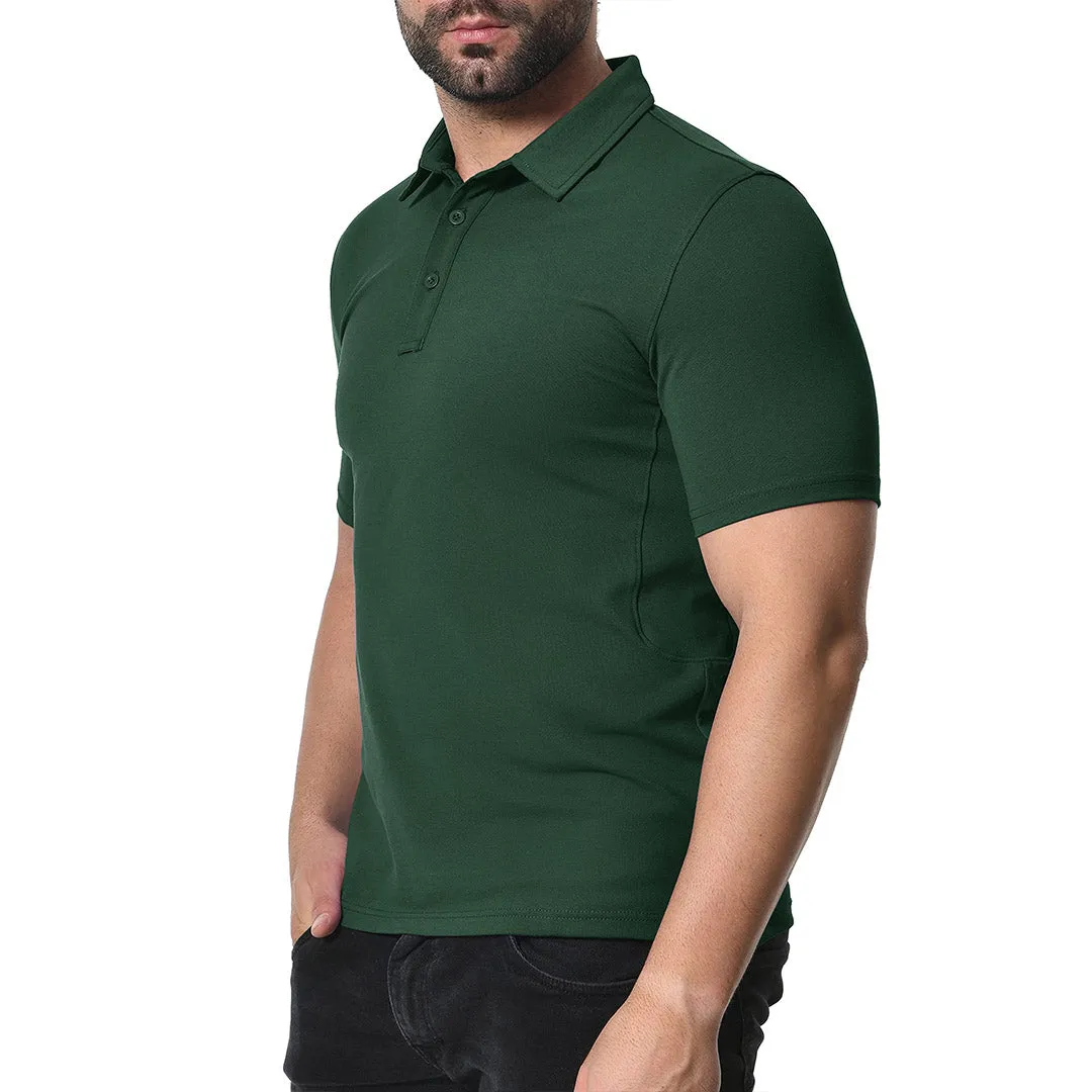 Men's Golf Tennis Casual Outdoor Summer Polo Collared Shirt