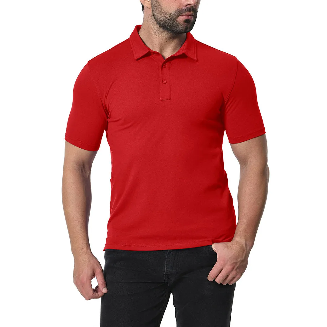 Men's Golf Tennis Casual Outdoor Summer Polo Collared Shirt