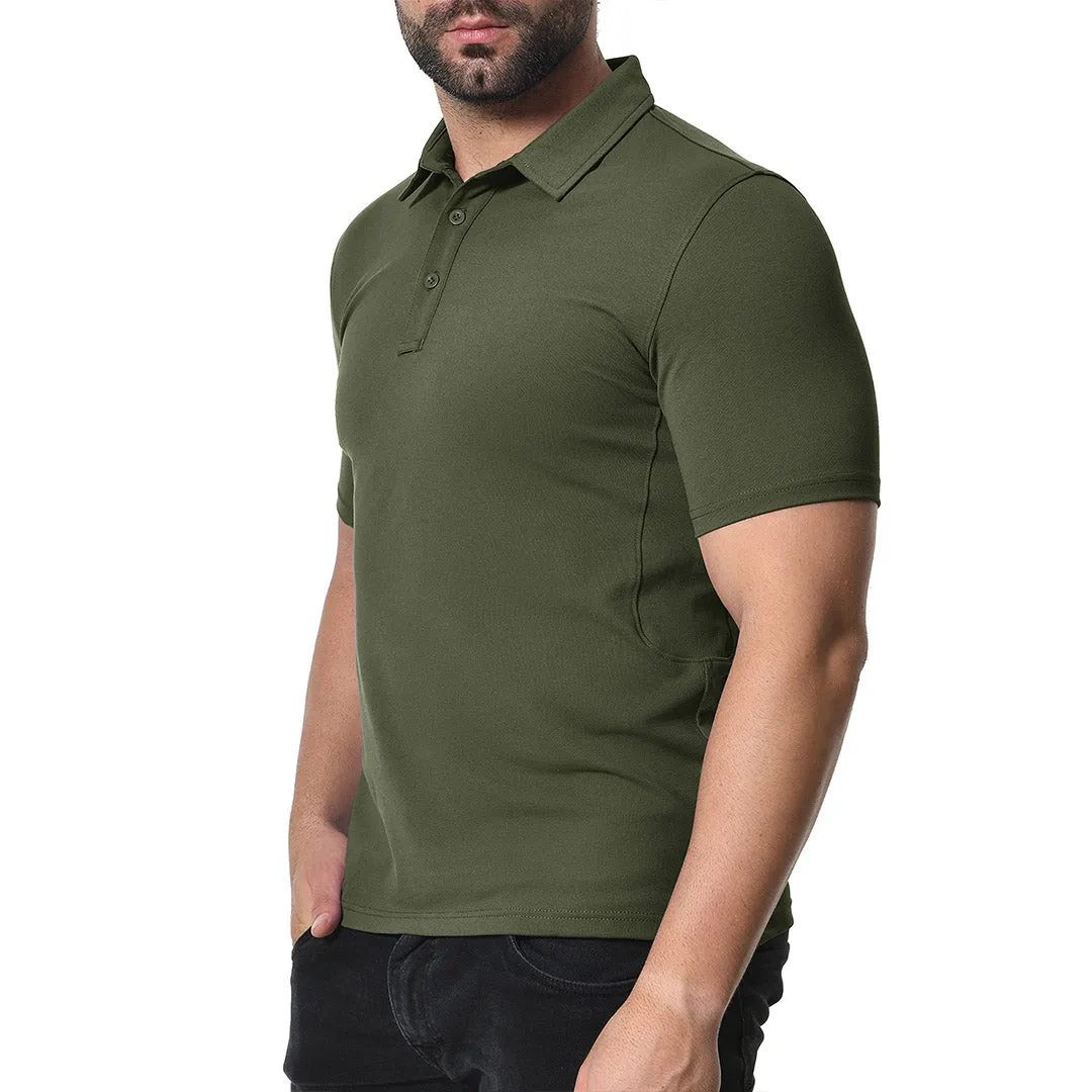 Men's Golf Tennis Casual Outdoor Summer Polo Collared Shirt
