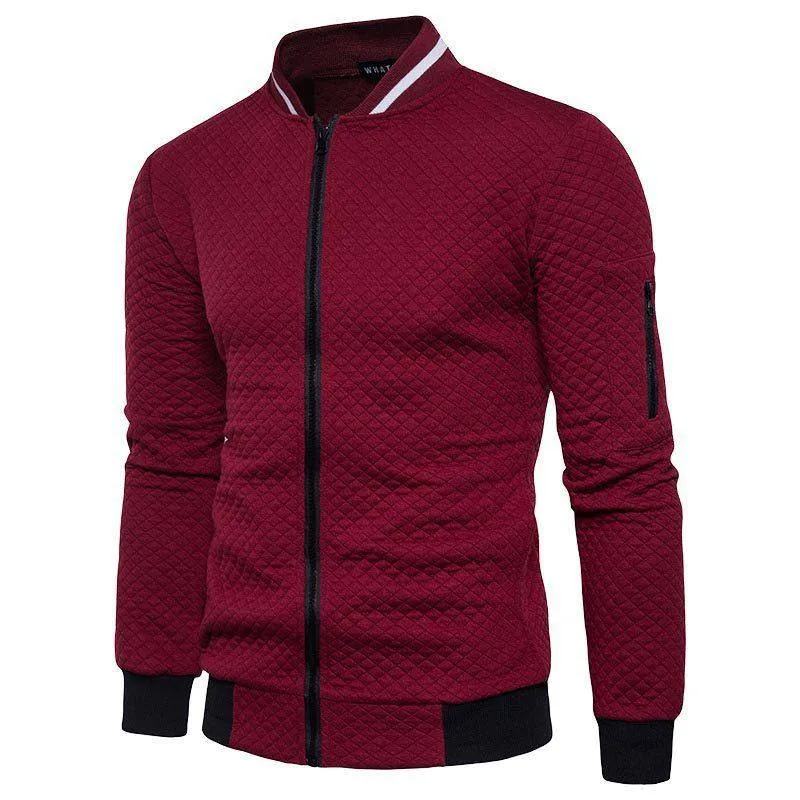 Men's Hoodies & Sweatshirts Zipper Collar Jacket