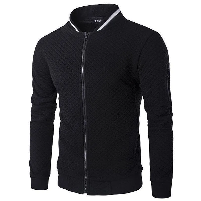 Men's Hoodies & Sweatshirts Zipper Collar Jacket