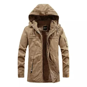 Men's Jackets Fashion Fleece Warm Winbreaker Jackets.