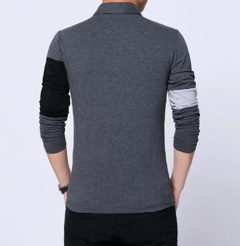 Men's Long Sleeve Slim Cotton T-Shirt