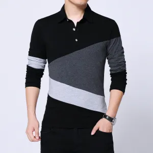 Men's Long Sleeve Slim Cotton T-Shirt