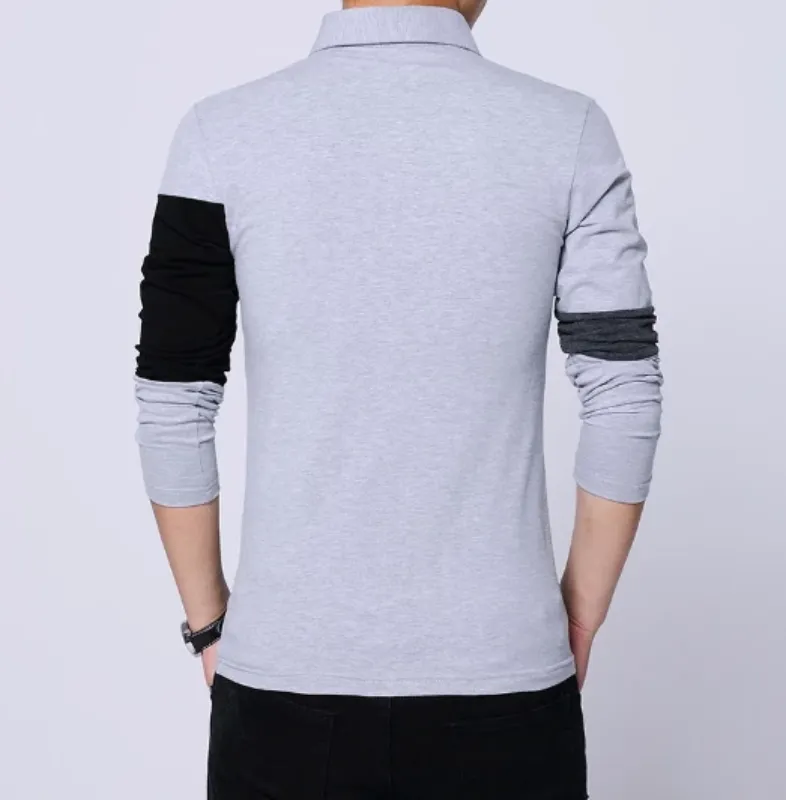 Men's Long Sleeve Slim Cotton T-Shirt