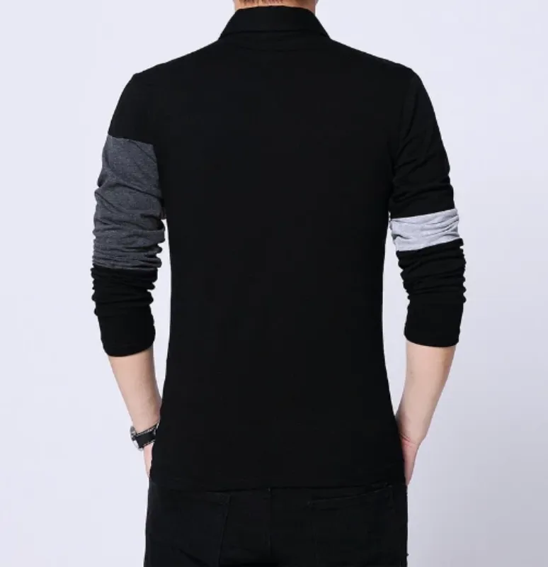 Men's Long Sleeve Slim Cotton T-Shirt