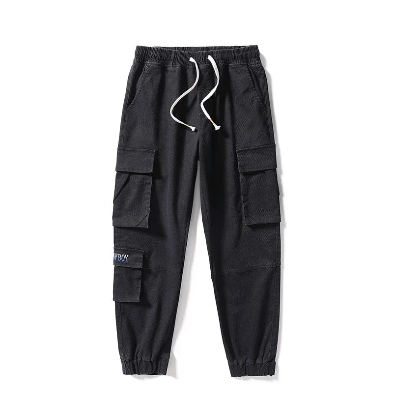 Men's Plus Size Casual Cargo Jeans Pants