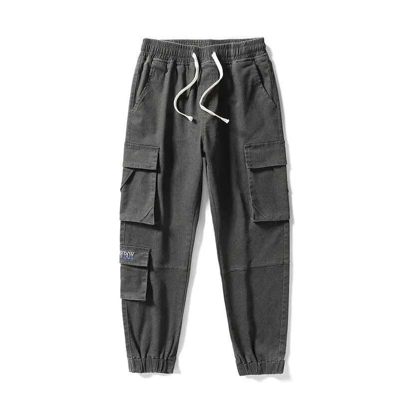 Men's Plus Size Casual Cargo Jeans Pants