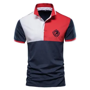 Men's Polo Shirt Plus Size Short Sleeves Collar Neck T-shirt - GlamzLife