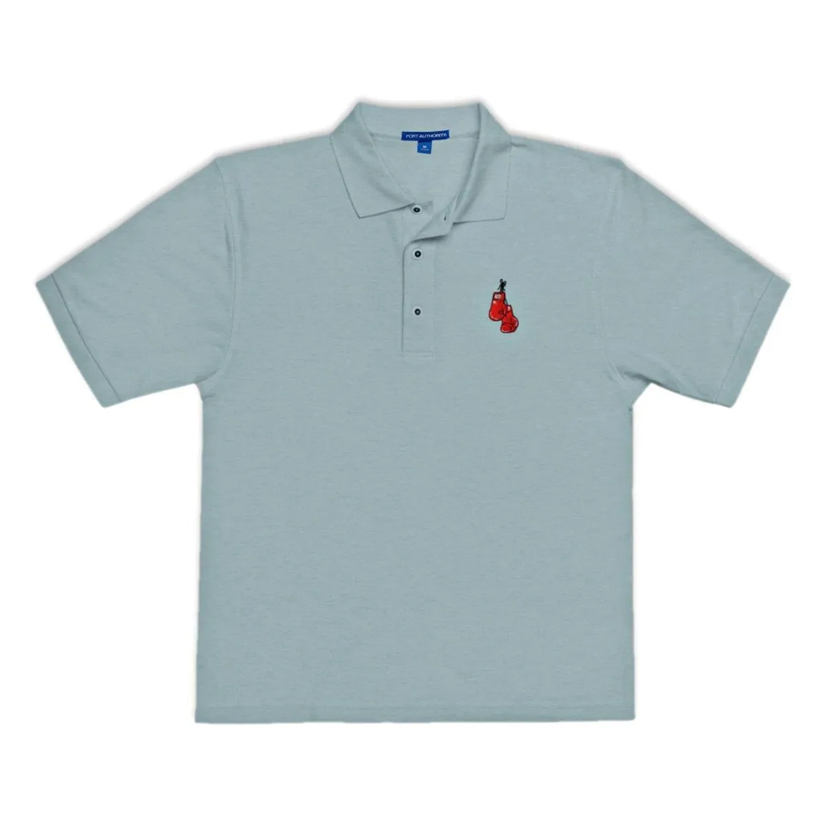 Men's Premium Polo With Embroidered Boxing Gloves